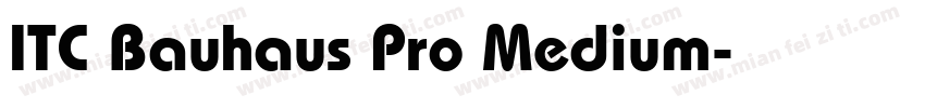 ITC Bauhaus Pro Medium字体转换